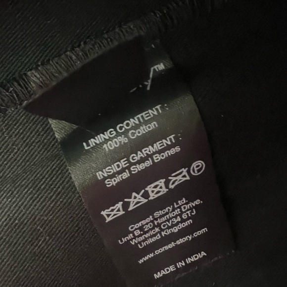 CORSET STORY ANTIQUE DUSKY BLUE SATIN OVERBUST CORSET US SIZE 20 2X - Picture 13 of 16